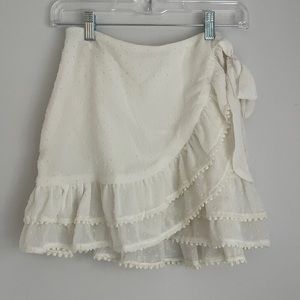 Tobi white mini skirt